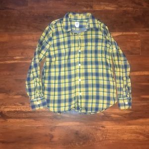 Boys GAP plaid button down shirt